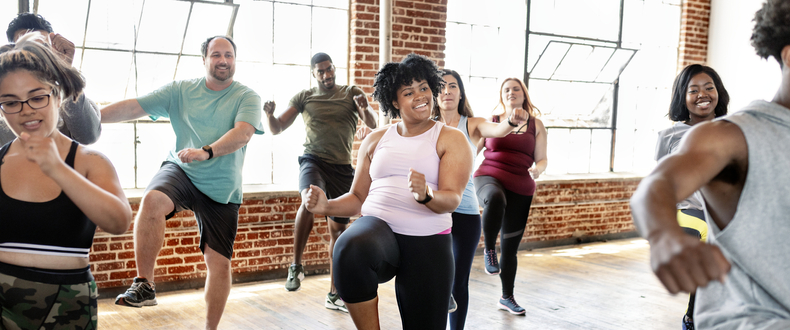 group workout class