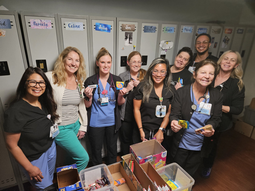 Sonia Cooper (second from left), Sentara market chief nursing officer, with members of Sentara Virginia Beach General Hospital’s respiratory therapy team, whose work is essential to delivering nationally recognized pulmonary care.