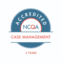 NCQA Accredited Case Management credential with a three‑year accreditation period.