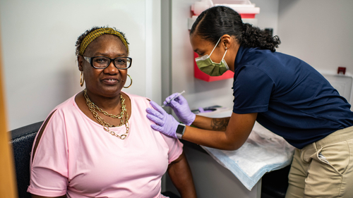Patient receives vaccination at Sentara Community Care.jpg