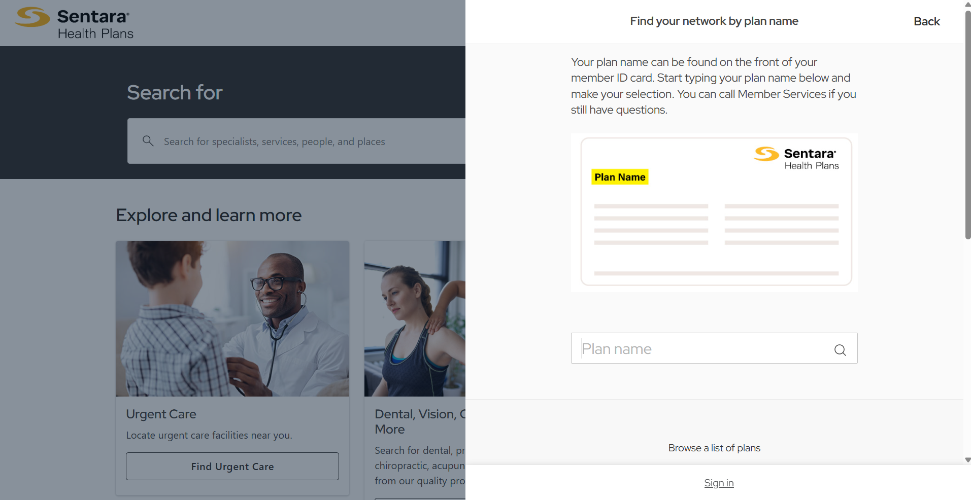 find a doc how to choose a plan