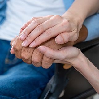 holding hands