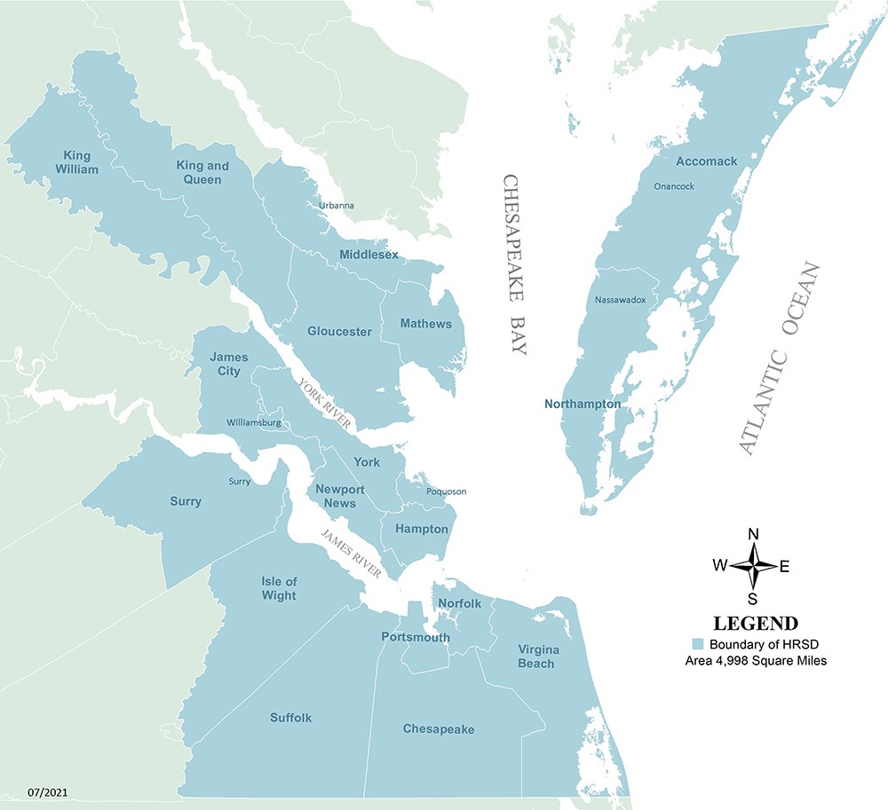 Boundary of HRSD