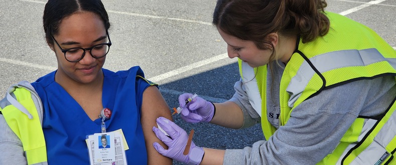 Sentara hosts free drive-thru flu clinics.JPG