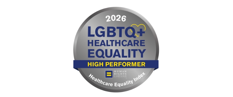 2026 HEI High Performer designation for LGBTQ+ healthcare equality awarded by the Human Rights Campaign Foundation