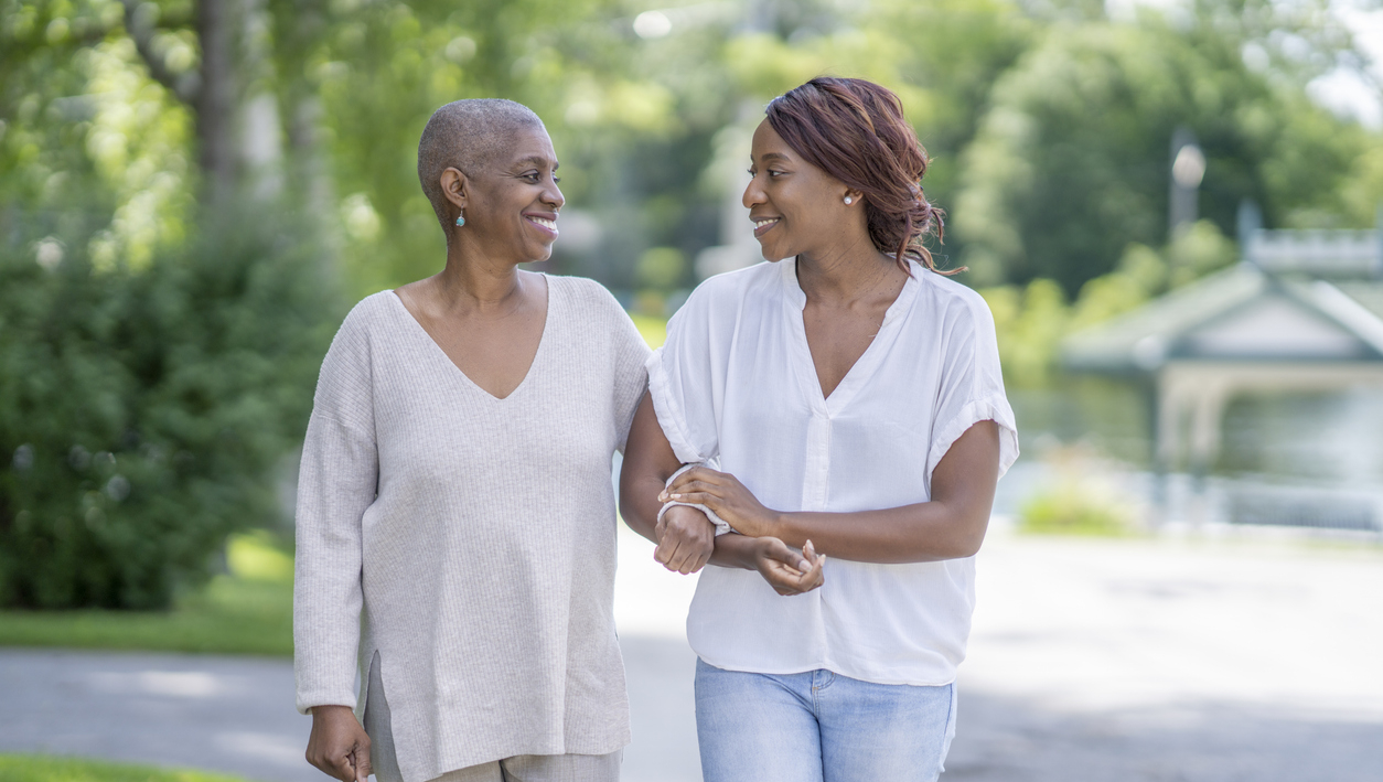 Women walking together