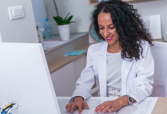provider using computer