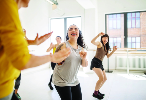 woman at dance class