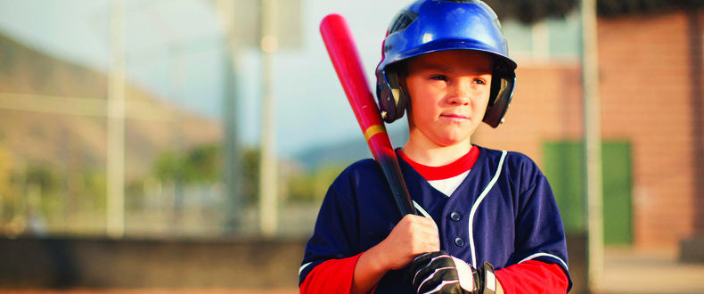 boy with baseball bat