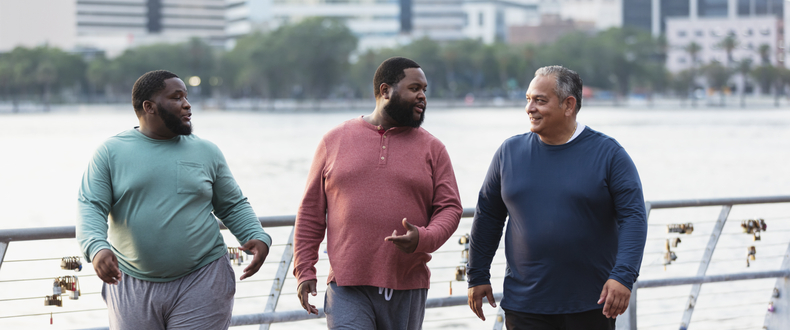 group of men walking