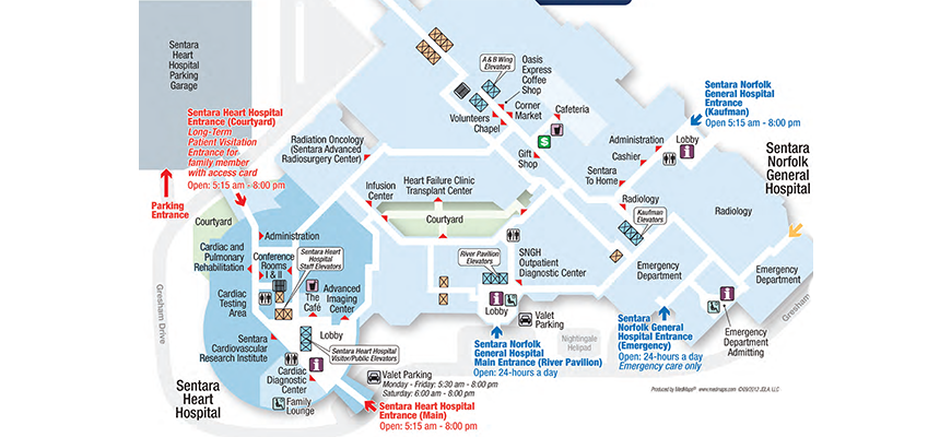 Sentara Virginia Beach General Hospital Map - Daryn Goldarina