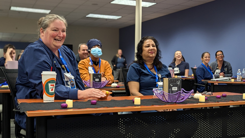 Sentara nurses participate in training session.jpg