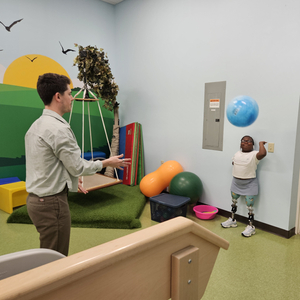8-year-old girl learns to walk at Sentara Albemarle Medical Center