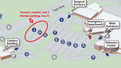 Sentara Northern Virginia Medical Center farmer's market location.jpg