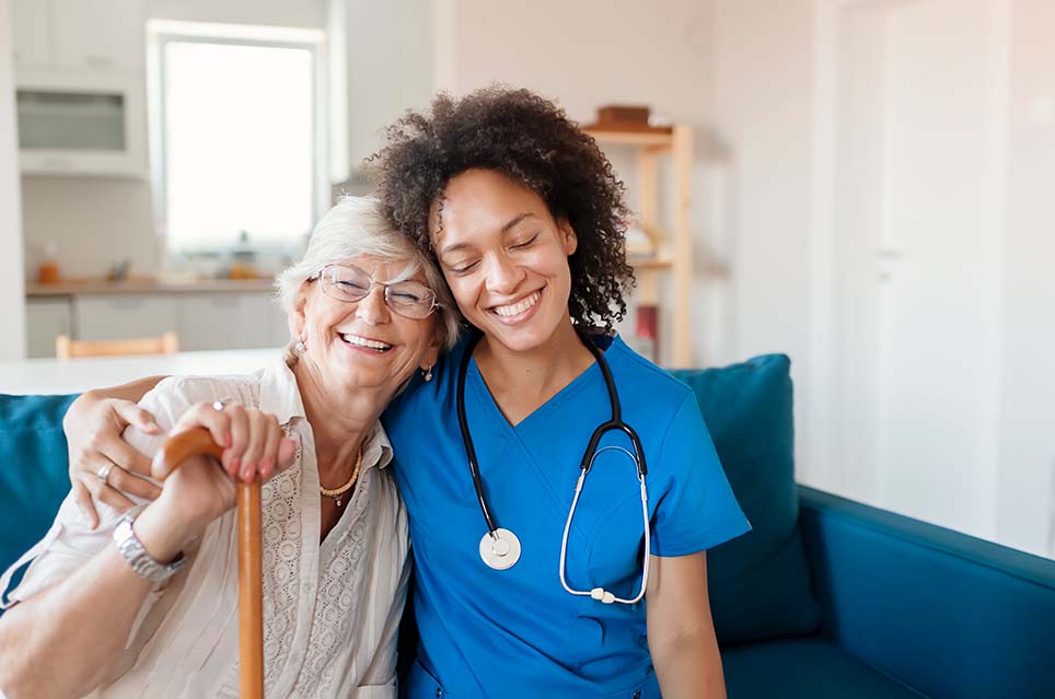 Nurse Hugging Patient
