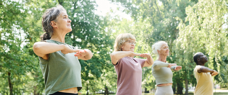 seniors doing tai chi