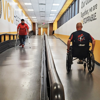 GRACY participants take part in a wheelchair obstacle course.jpg