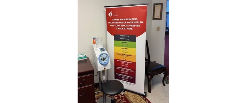 Blood pressure kiosks for faith communities